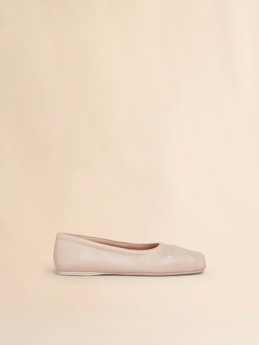Ballerines Little Bow en cuir nappa rose - Ballerines - Image 1