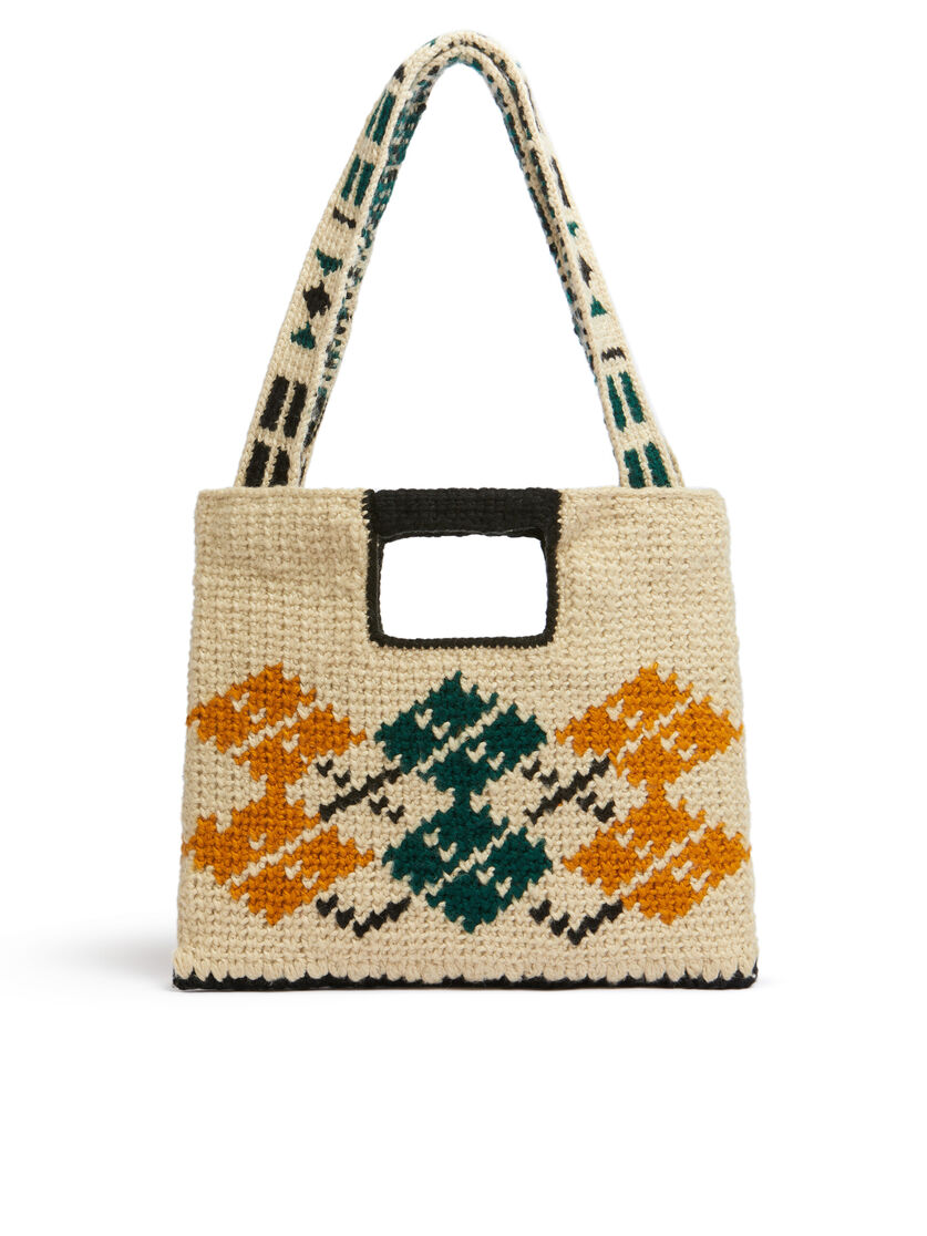 ホワイト ロンバス テックウール Marni Market Horse ショルダーバッグ - ショッピングバッグ - Image 3