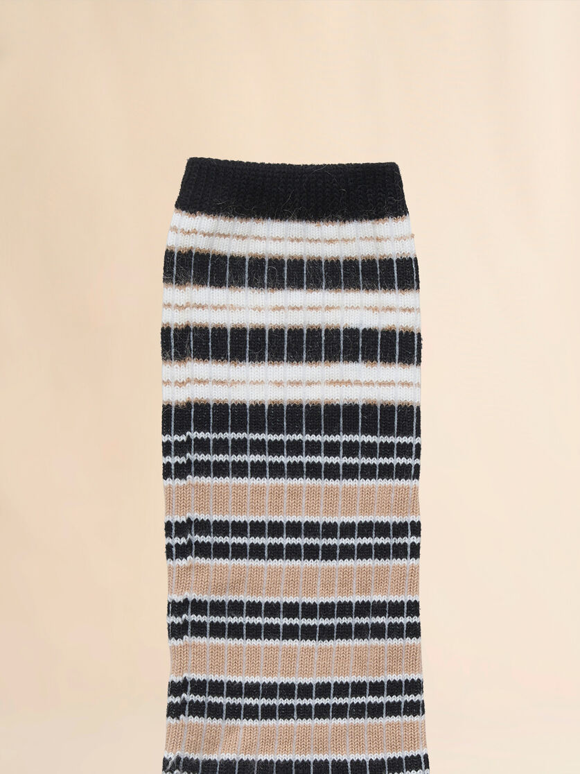 Light blue striped cotton socks - Socks - Image 3