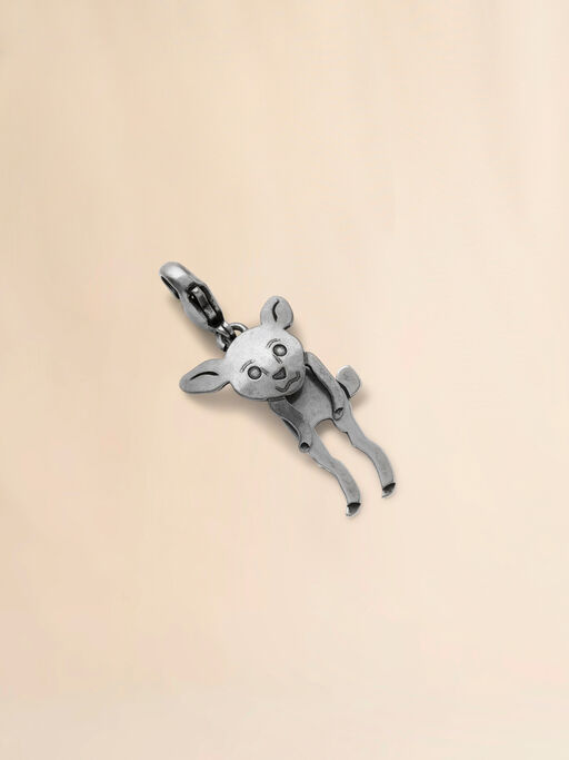 シルバー BAMBI アニマルチャーム - ネックレス