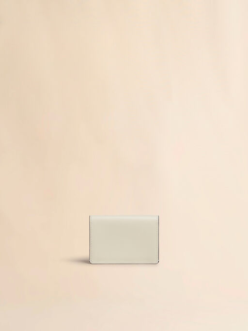 Cream leather Envelope card holder - Wallets