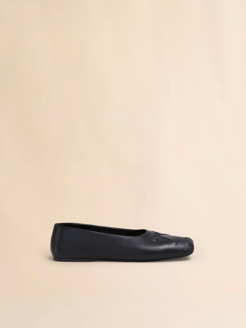 Pink nappa leather seamless Little Bow ballet flat - Ballet Shoes - Image 1
