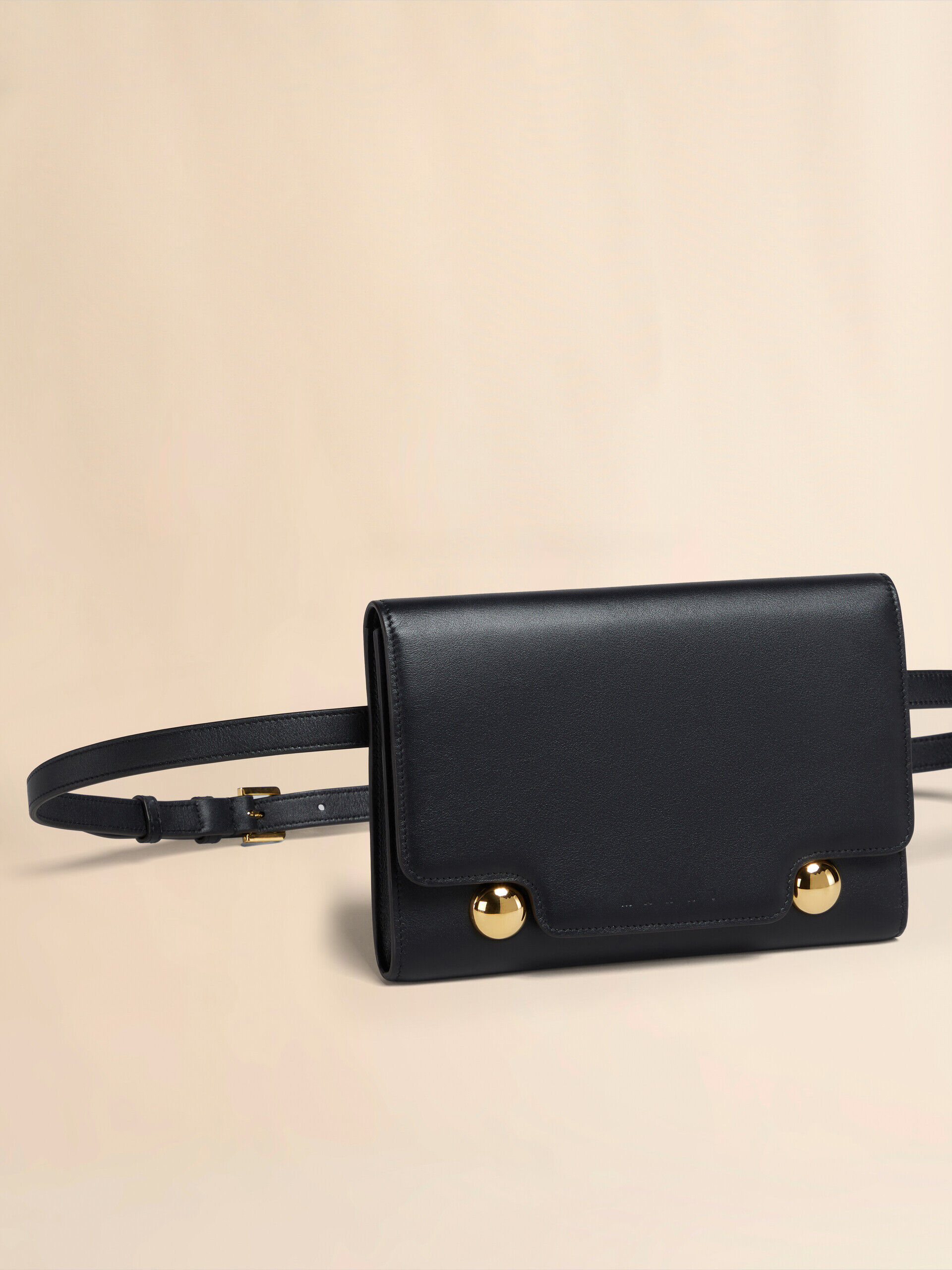 Deep blue leather Trunkaroo crossbody bag | Marni