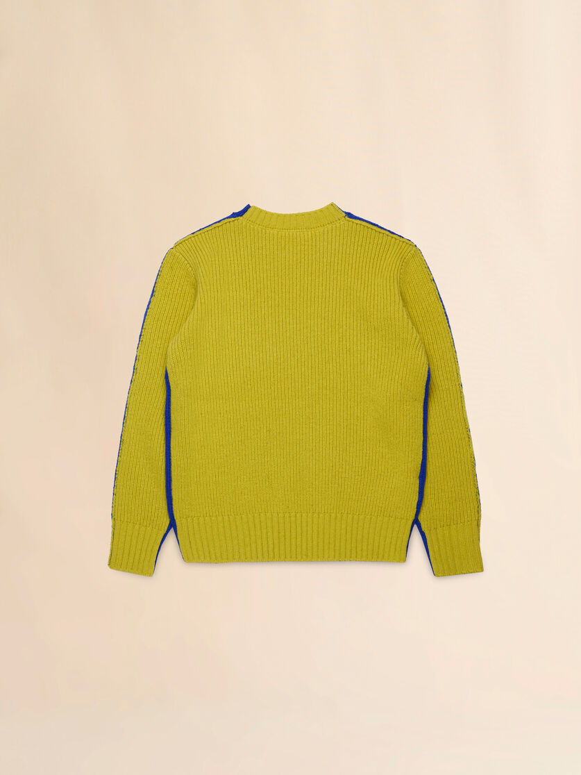 Gray half-and-half wool-nylon sweater - Knitwear - Image 2