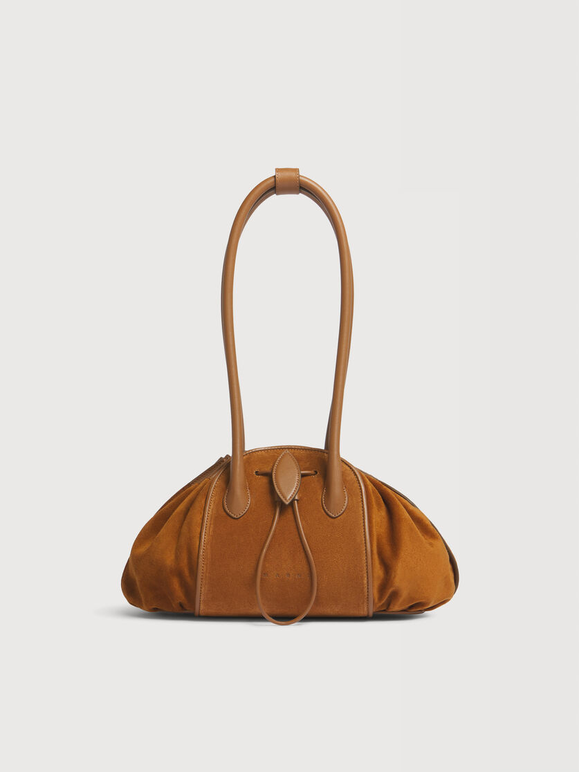 Brown Suede Tulipea Shoulder bag, Image 1