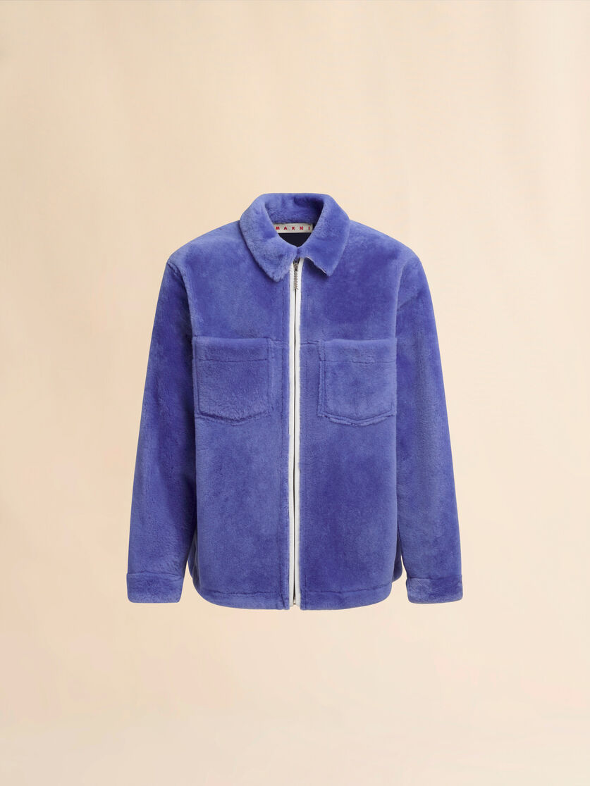 Light blue shaved shearling jacket - Jackets - Image 1