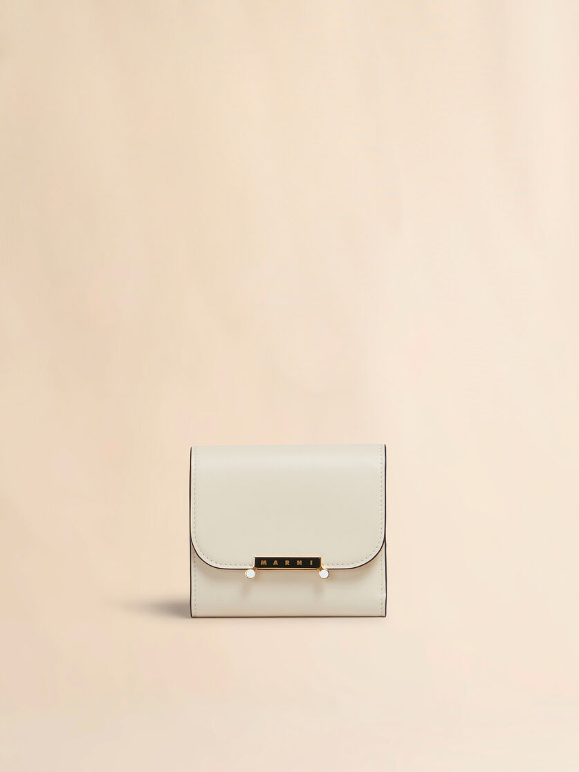 ブラウン レザー製 Envelope 三つ折りウォレット - 財布 - Image 1