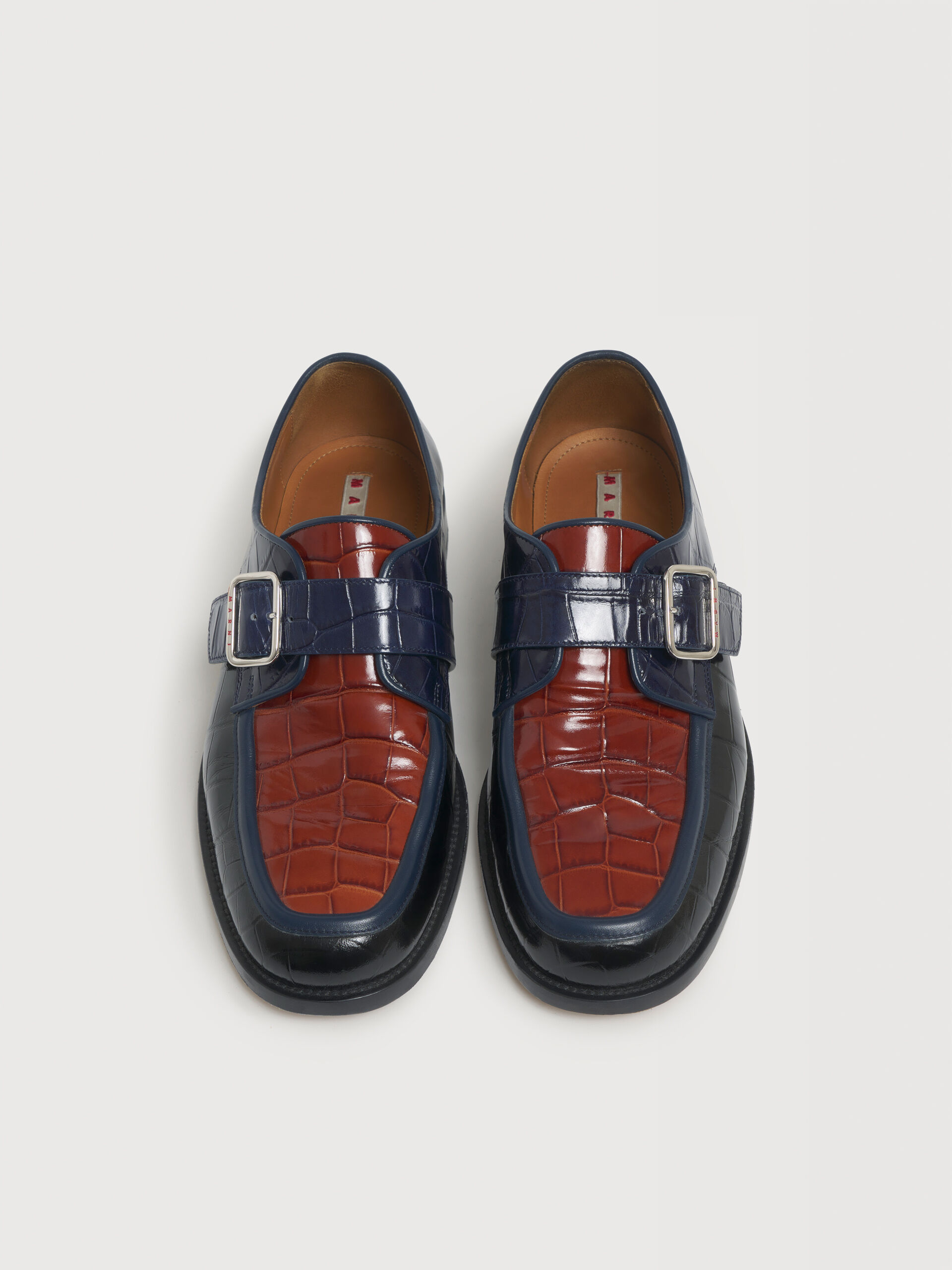 MARNI バイカラー レースアップシューズ 37 スクエアトゥ メンズ ローファー、レースアップシューズ｜公式オンラインストア | Marni