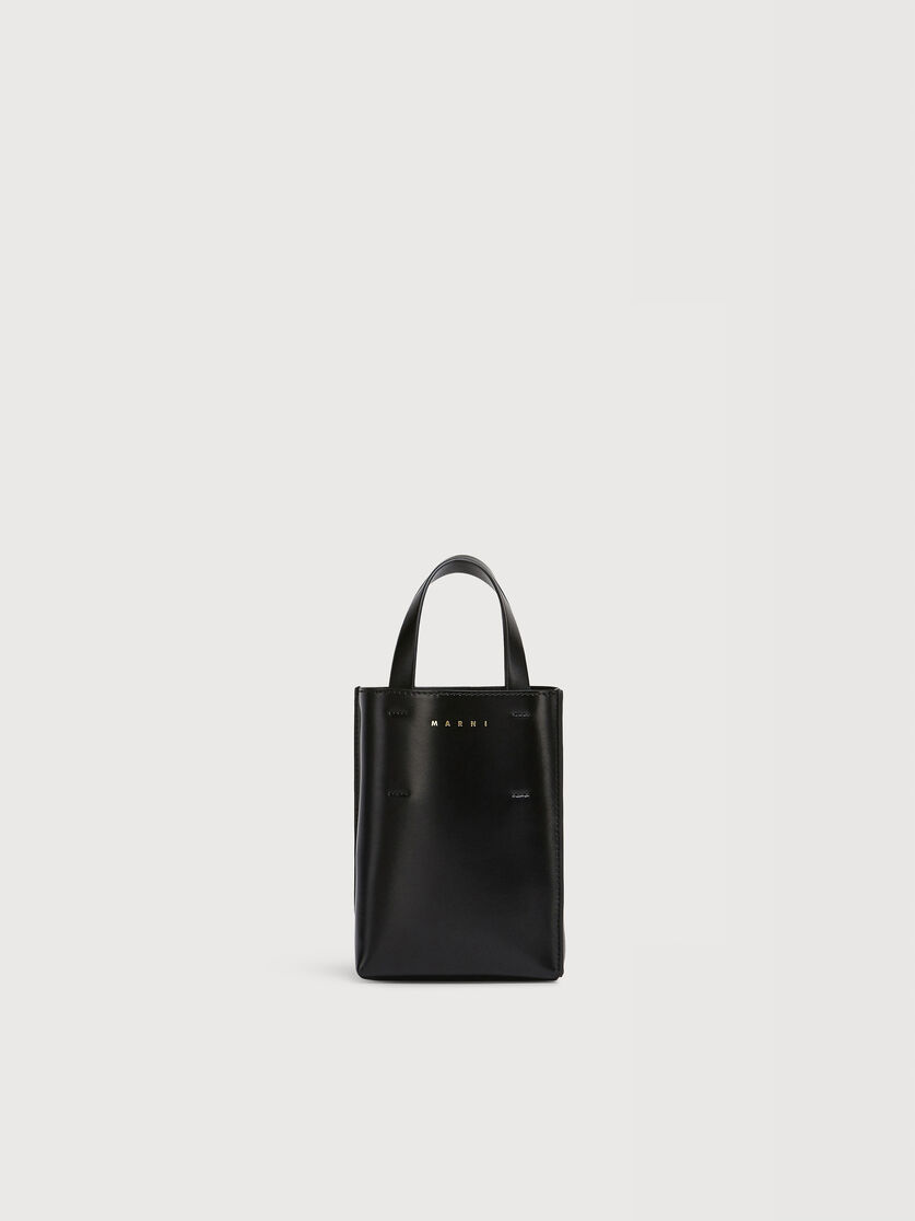 MUSEO nano bag in black leather, Image 1