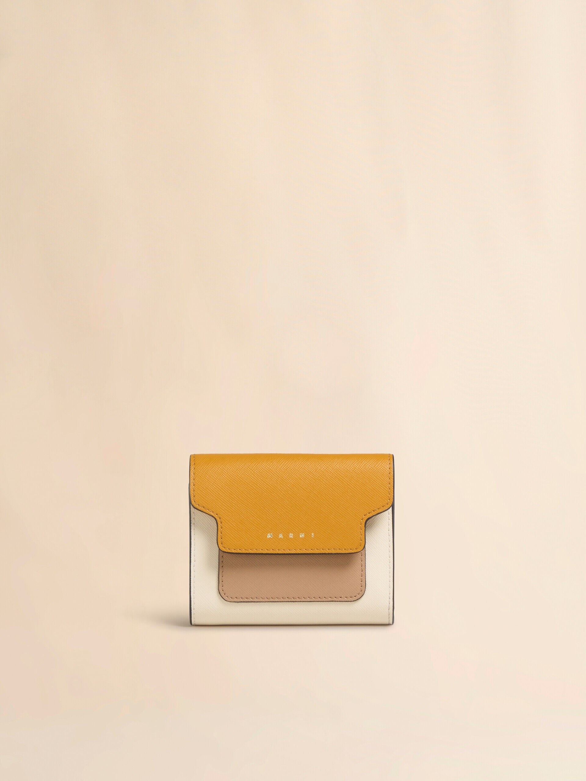 MARNI マルニ 長財布 レザー ブラウン×ベージュ×ホワイト 楽天市場】マルニ MARNI 二つ折り財布 レザー ブラウン×ベージュ