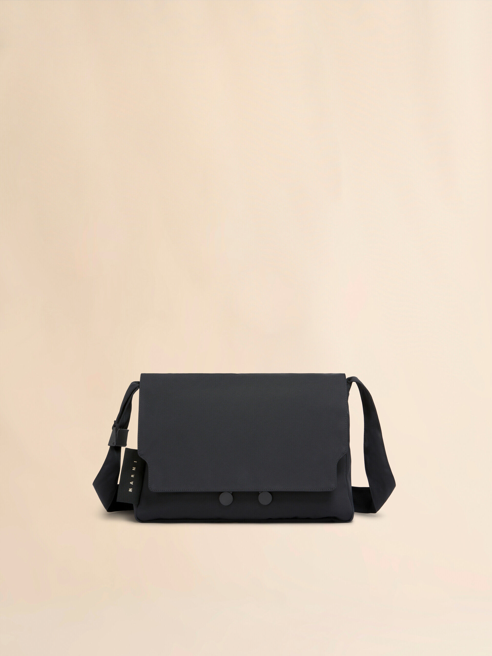 ブラック ナイロン シティスケープクロスボディバッグ | Marni