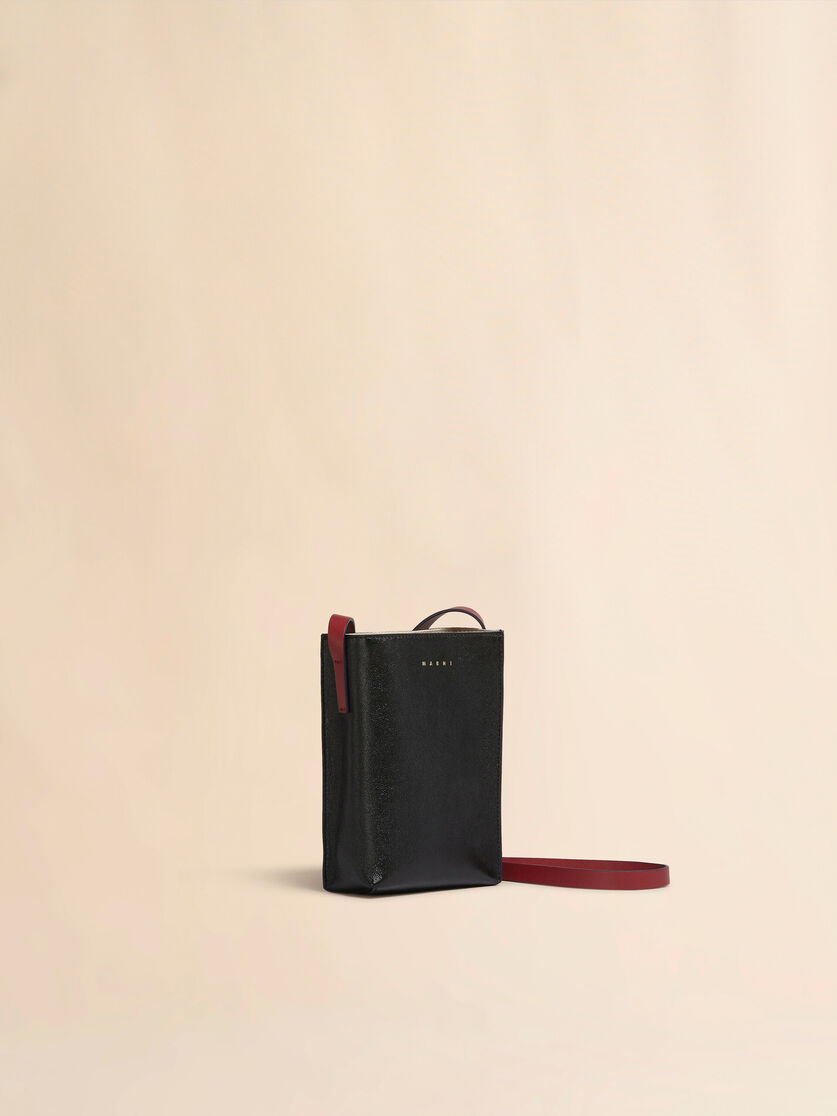 グリーン、ブラック レザー製Museo Softナノバッグ, Image 5