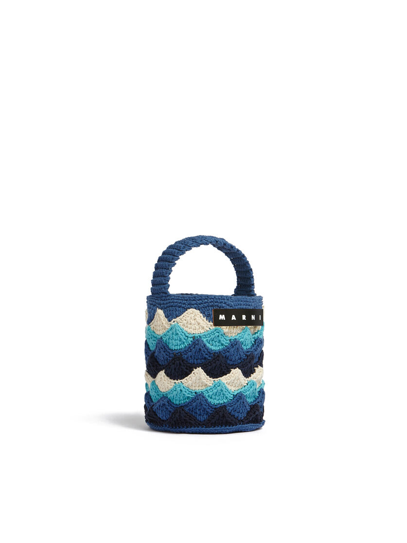 Borsa MARNI MARKET ROSAL in crochet blu - Borse shopping - Image 2