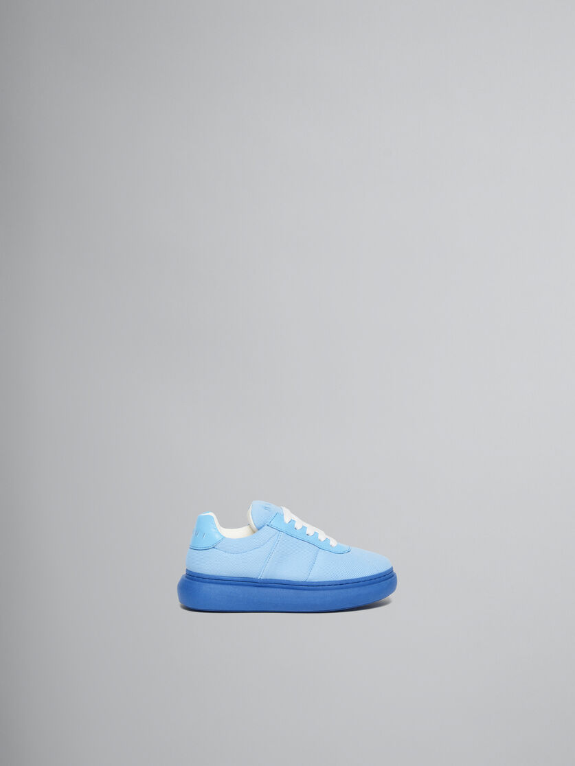 Sneaker In Pelle Imbottita Azzurra - kids - Image 1