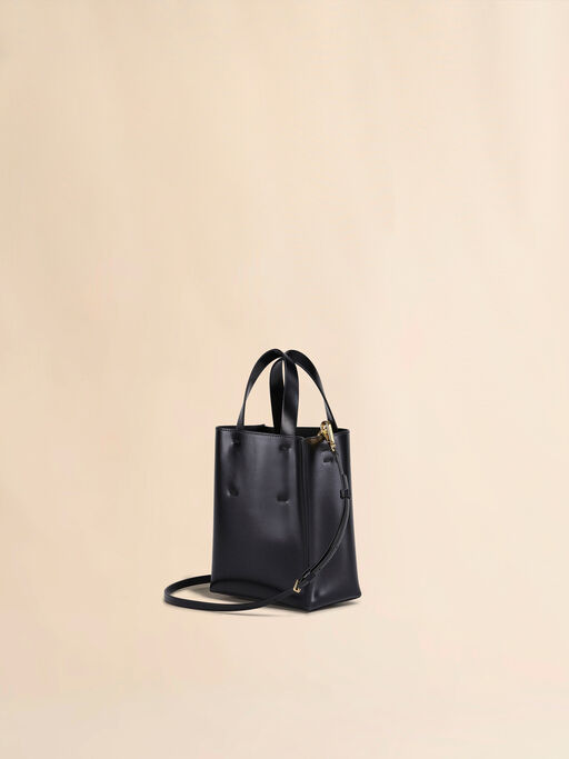 Museo Mini Bag in black leather - Shopping Bags