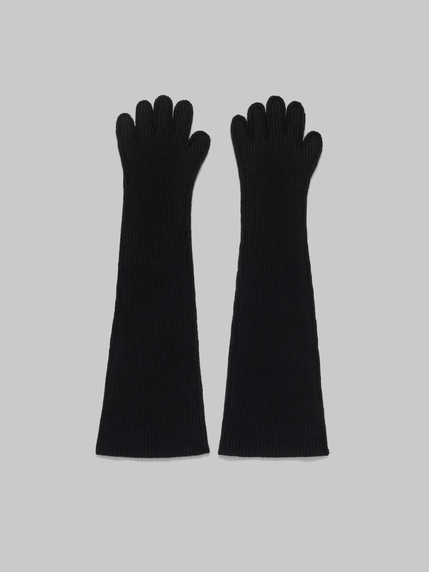 ブラック ウール製 オーバーサイズグローブ | Marni