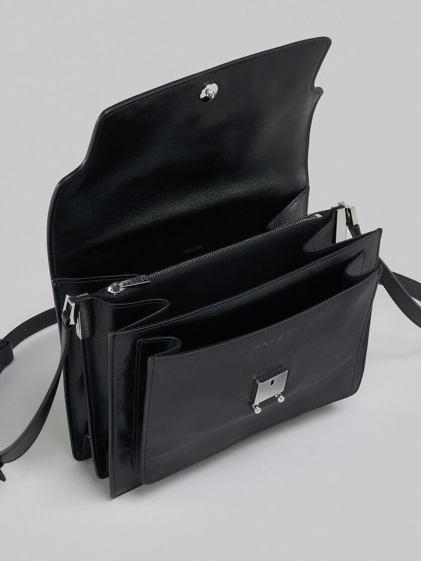 Trunk Soft Large Bag in black leather - Shoulder Bags - Image 4