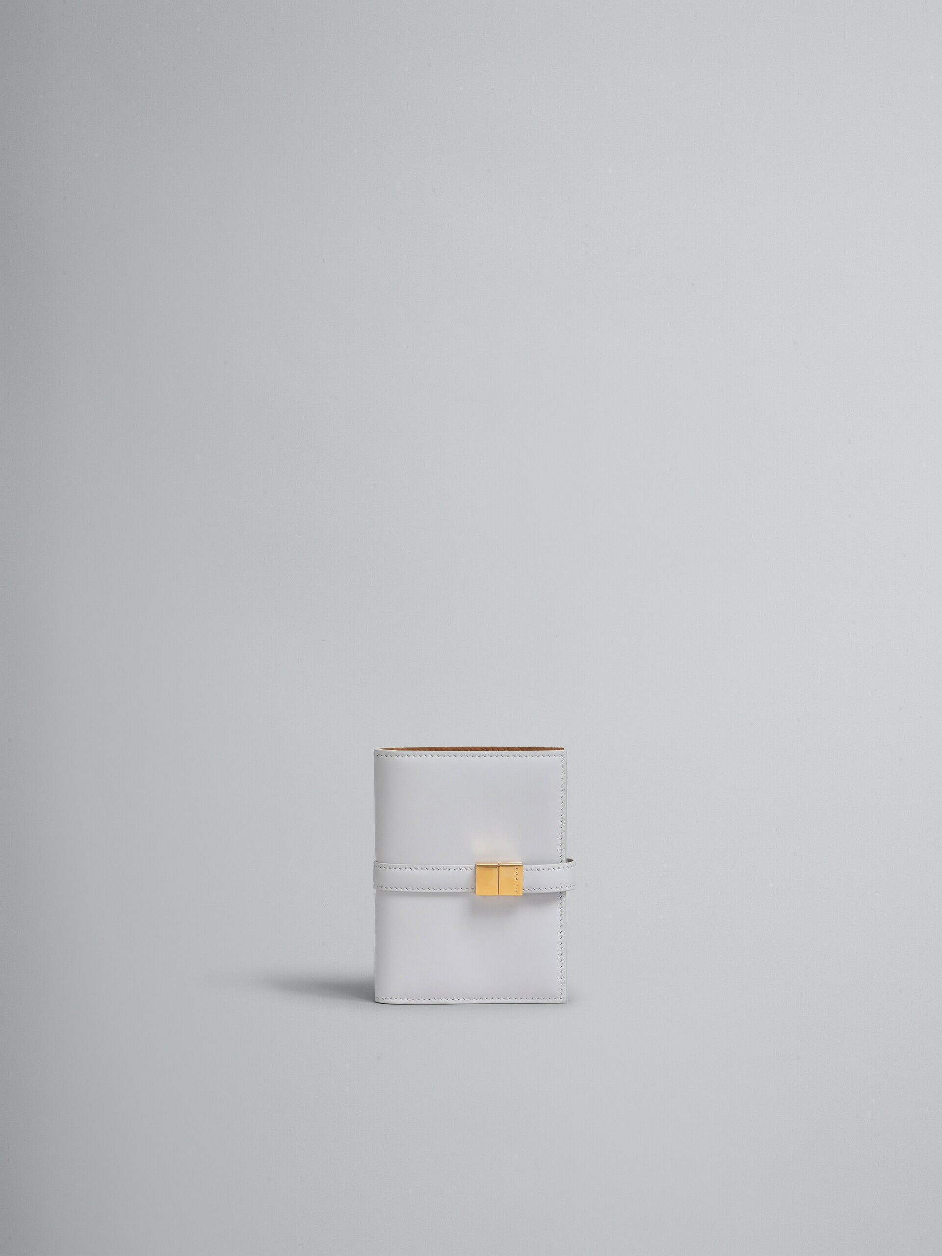 グレー レザー製 Prisma ウォレット | Marni