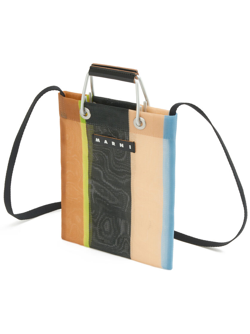 グリーンブルー(ターコイズ) MARNI MARKET STRIPE MINI SHOULDER BAG - ハンドバッグ - Image 4