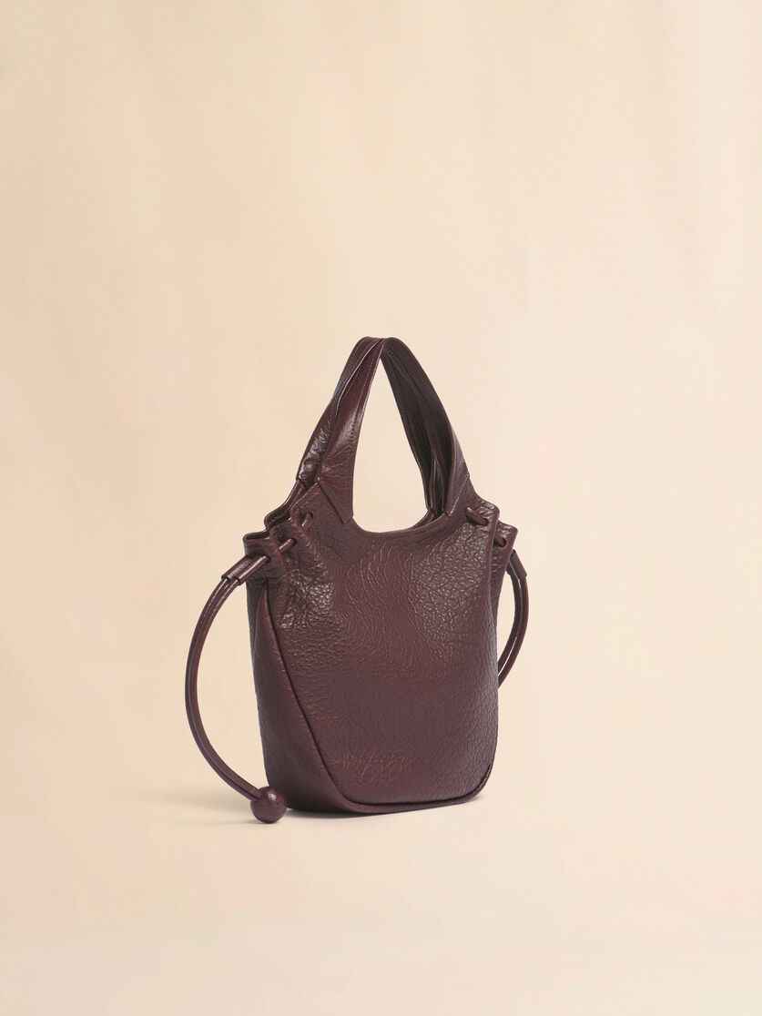 Red leather Trunkaroo Soft small tote bag, Image 6