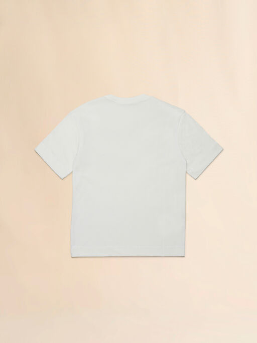 Off-white cotton t-shirt with logo - T-shirts