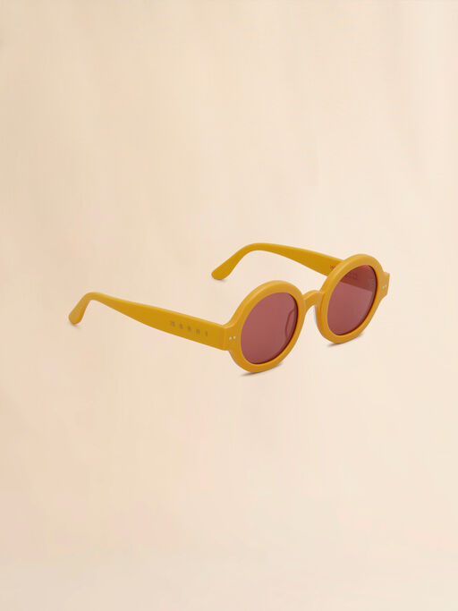 Nakagin Tower yellow sunglasses - Optical