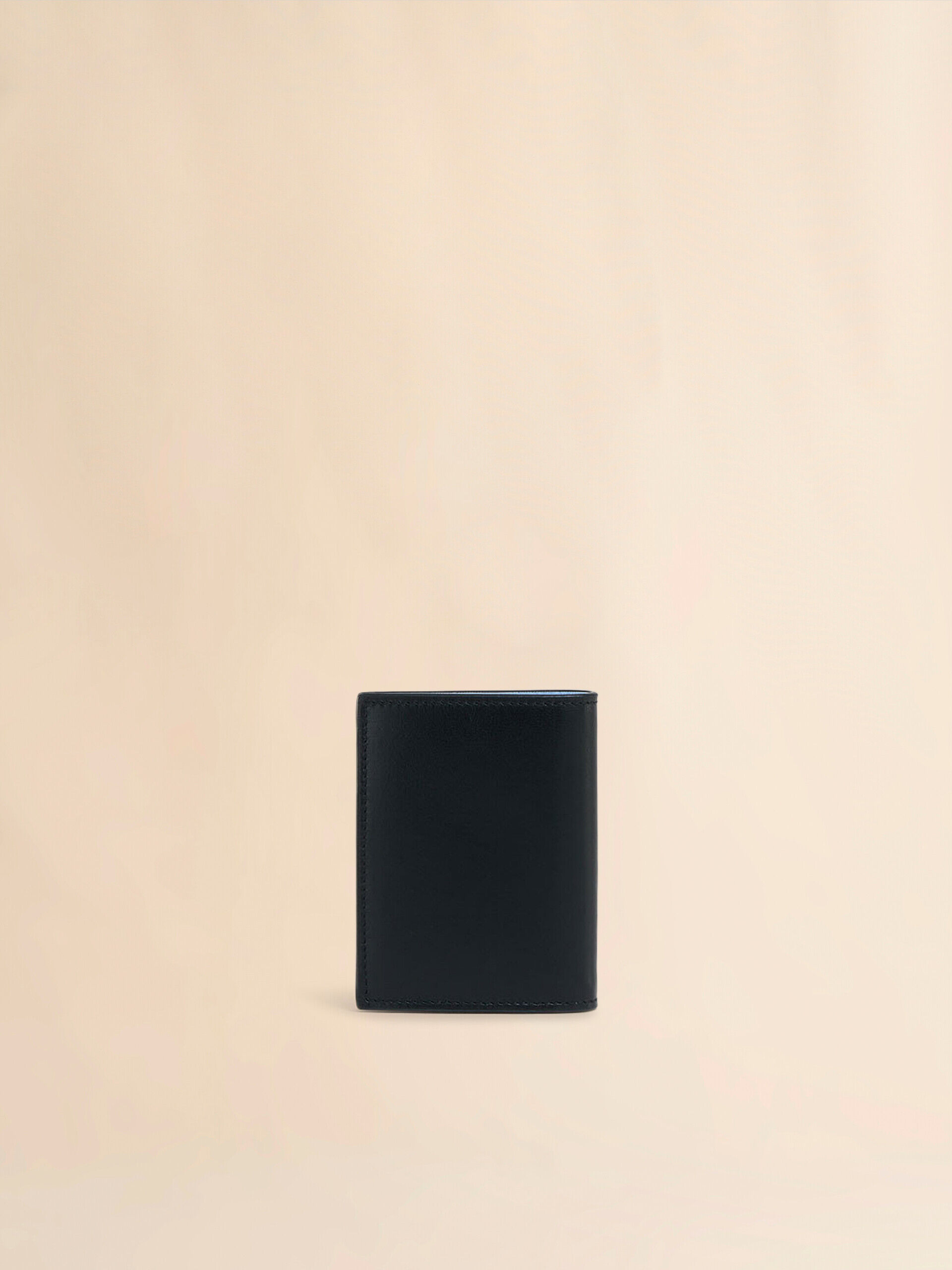◇MARNI◇ Logo Bifold Wallet Black PFMI0098U0P653300N99 Black saffiano leather bi-fold wallet | Marni
