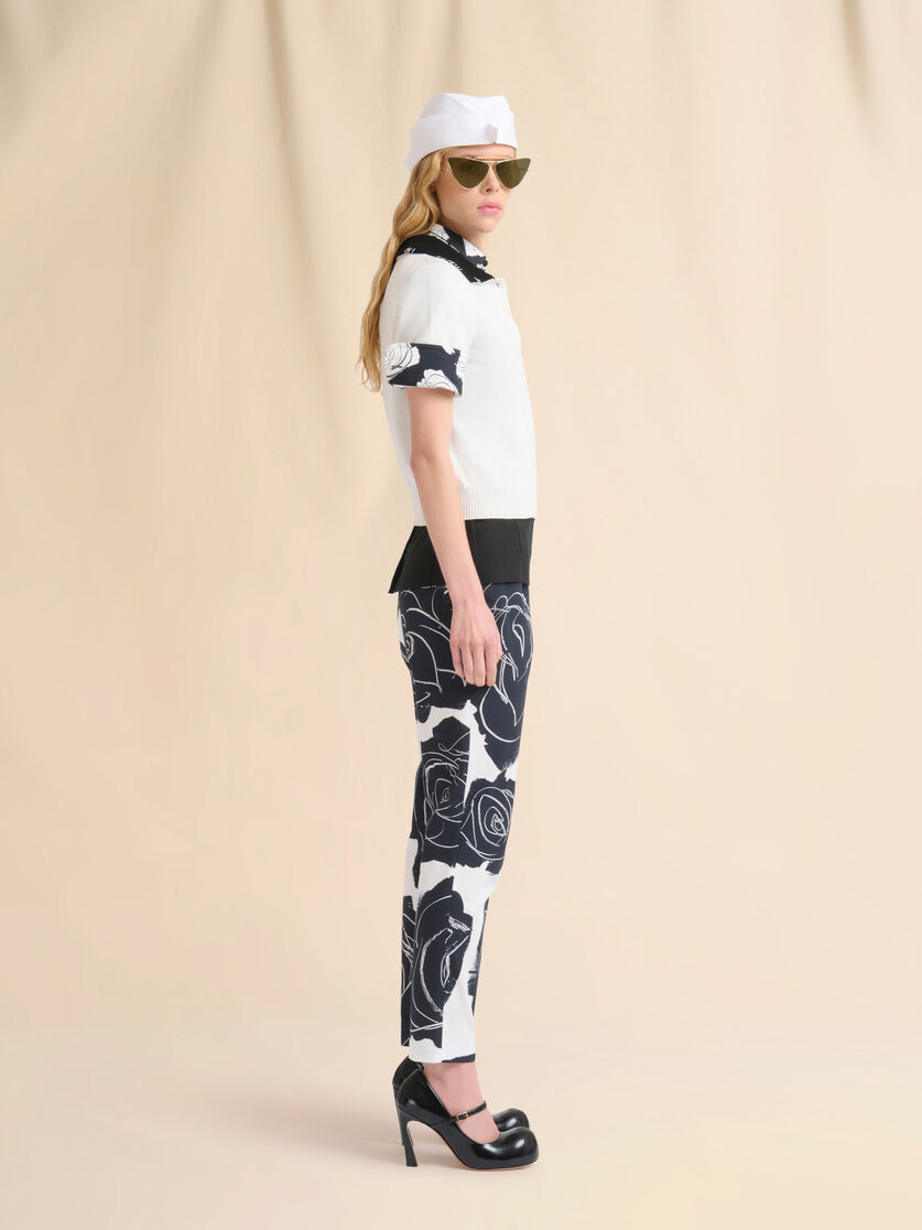 White cotton polo shirt with Marni Symbol - Shirts - Image 5