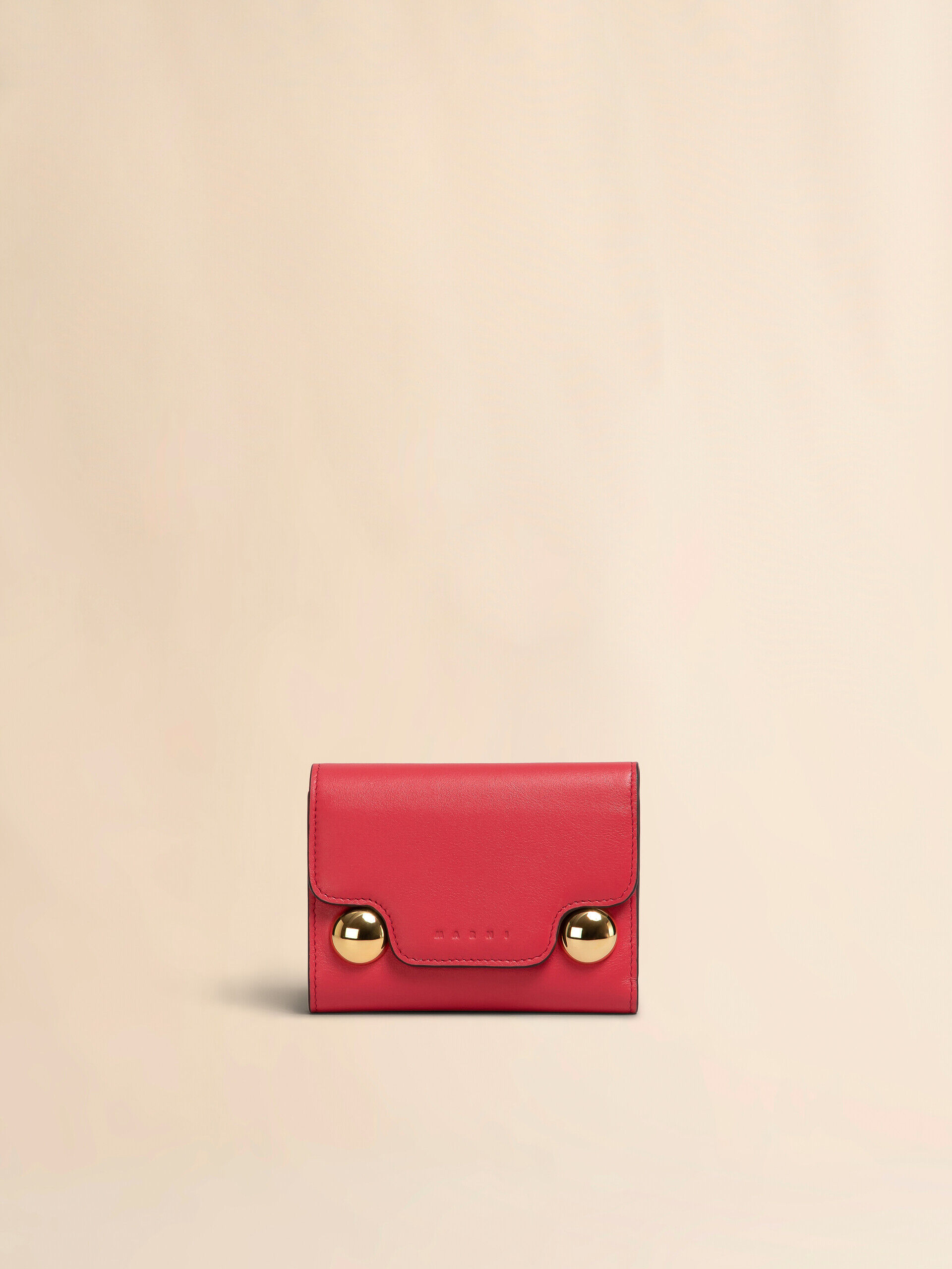【MARNI】TRUNKAROO TRIFOLD WALLET Black leather Trunkaroo trifold wallet | Marni