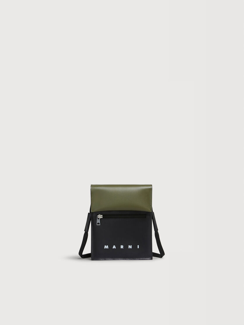 Deep green and black Tribeca shoulder bag, Image 1