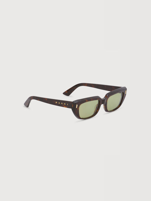 Tortoiseshell acetate Etezea sunglasses - Optical