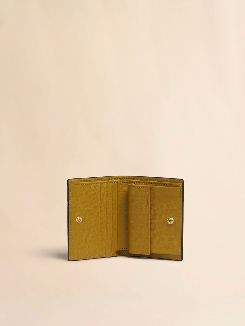 블루 베이지 라이트 블루 사피아노 가죽 2단 지갑 - 지갑 - Image 2