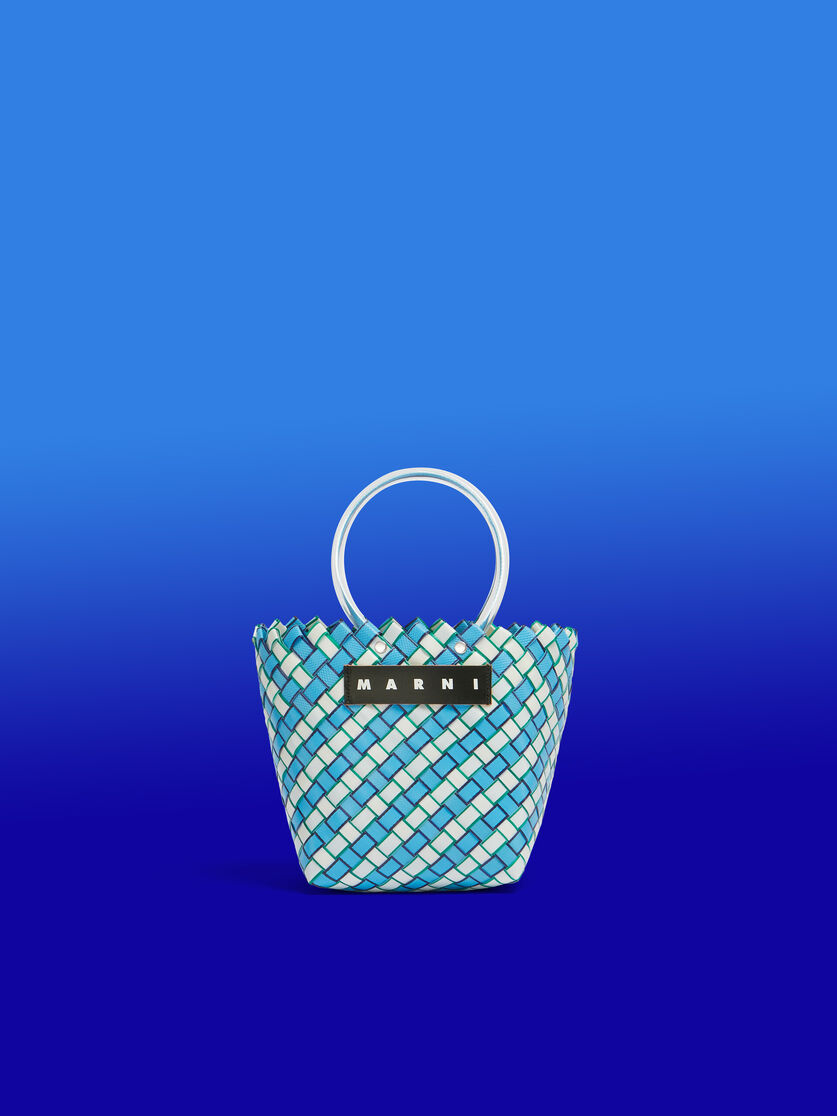イエロー ターコイズ ウーブン素材製 MARNI MARKET TAHAバッグ - ショッピングバッグ - Image 1