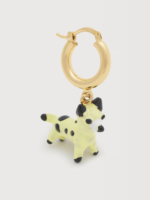 エナメル ドッグチャームピアス - イヤリング