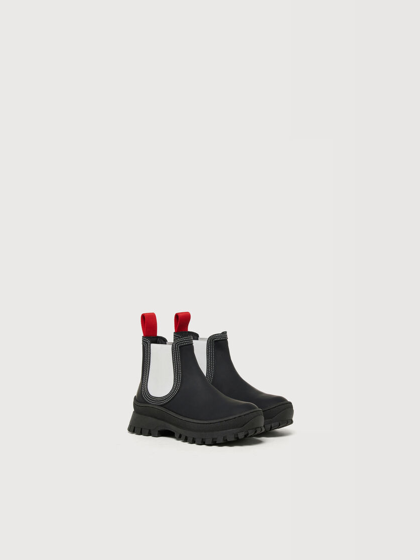Black ankle boots with track sole, Image 2
