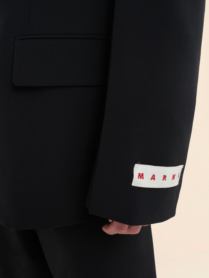 Black light wool blazer with Marni tag - Jackets - Image 5