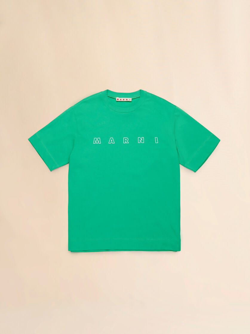 T-shirt verde con logo - T-shirt - Image 1