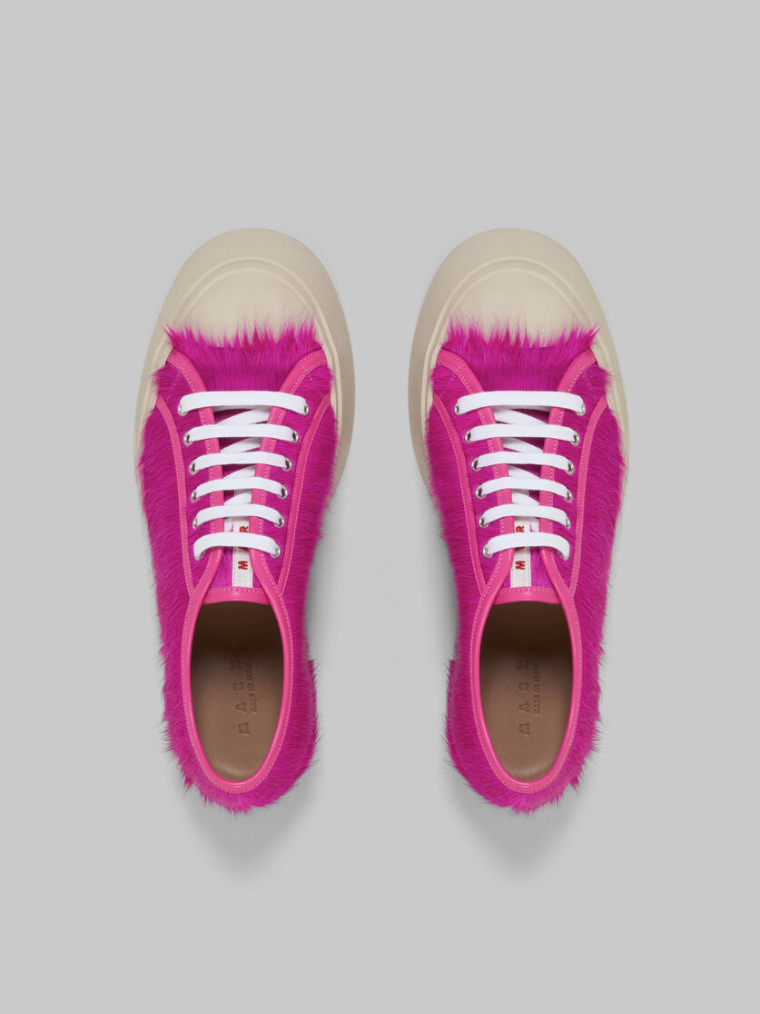 Fuchsia long-hair calfskin Pablo sneaker - Sneakers - Image 4
