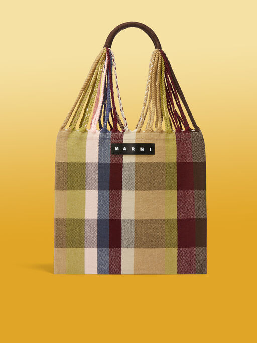 ジェイド MARNI MARKET HAMMOCK クロシェバッグ - ショッピングバッグ