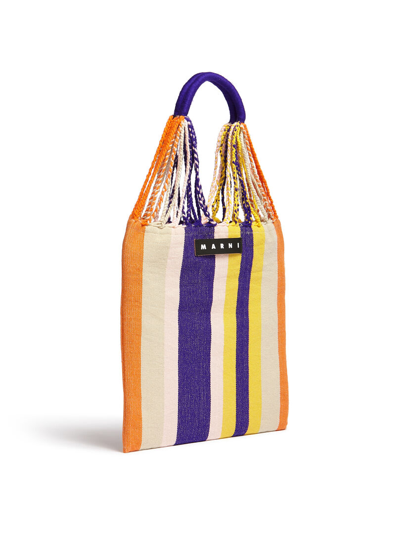 MARNI MARKET ポリエステル ショッピングバッグ ハンモック風ハンドル付き グレー/ターコイズ/レッド - ハンドバッグ - Image 2