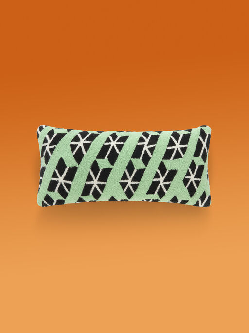ペールグリーン MARNI MARKET レクタンギュラーパターン クッションカバー - ファニチャー