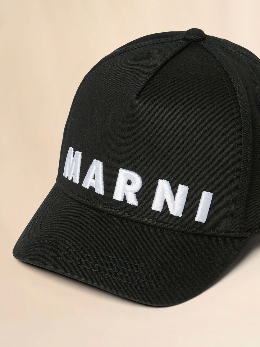 Green gabardine baseball cap - Caps - Image 3