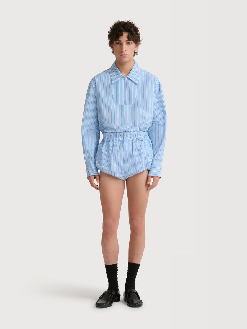 Light blue striped poplin bloomers, Image 2