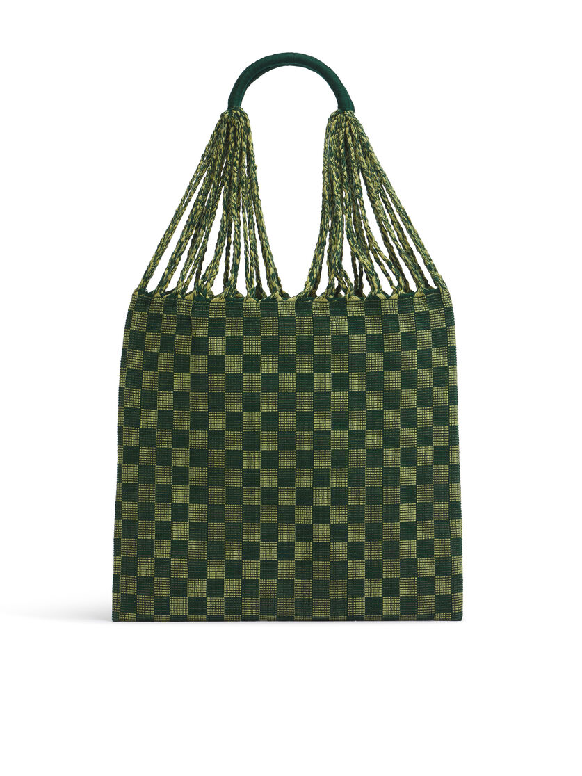 ホワイト MARNI MARKET CHECKERBOARD HAMMOCK BAG - ショッピングバッグ - Image 3