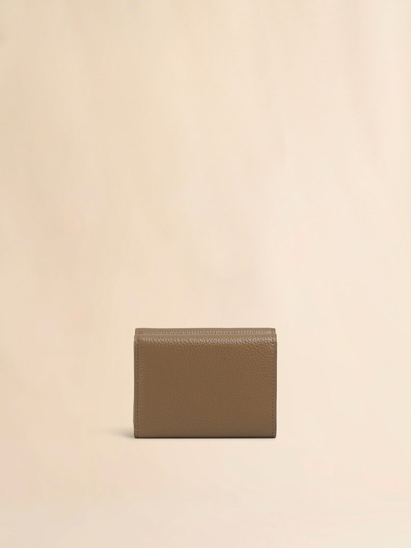 Cartera tríptico de piel negra con bordado Marni Mending - Carteras - Image 3