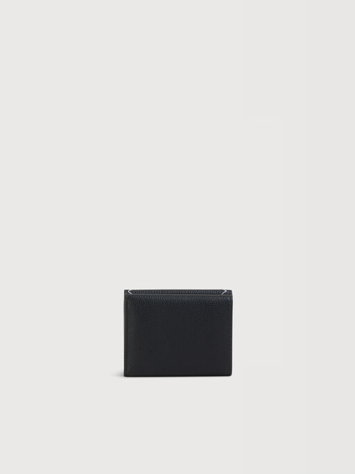 Black leather trifold wallet with Marni Symbol logo - Wallets