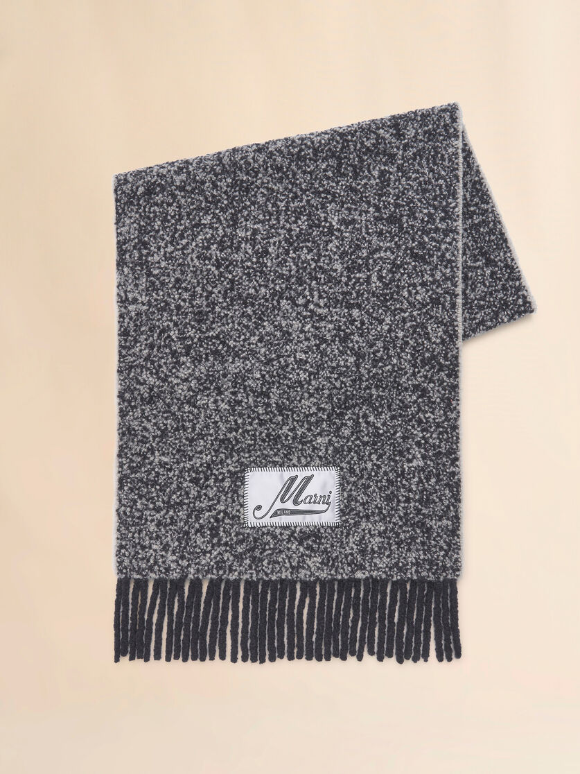 Beige bouclé alpaca scarf - Scarves - Image 1