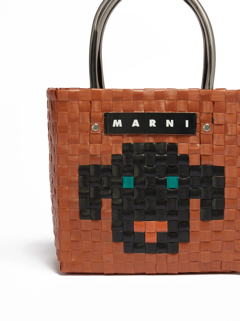 MARNI MARKET ANIMAL BASKET Tasche in Hellrosa - Shopper - Image 4