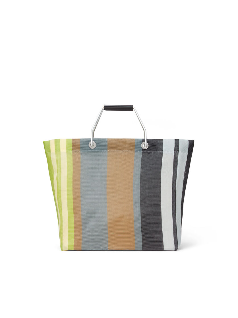 イリュージョンブルー MARNI MARKET STRIPE BAG - Shopping Bags - Image 3