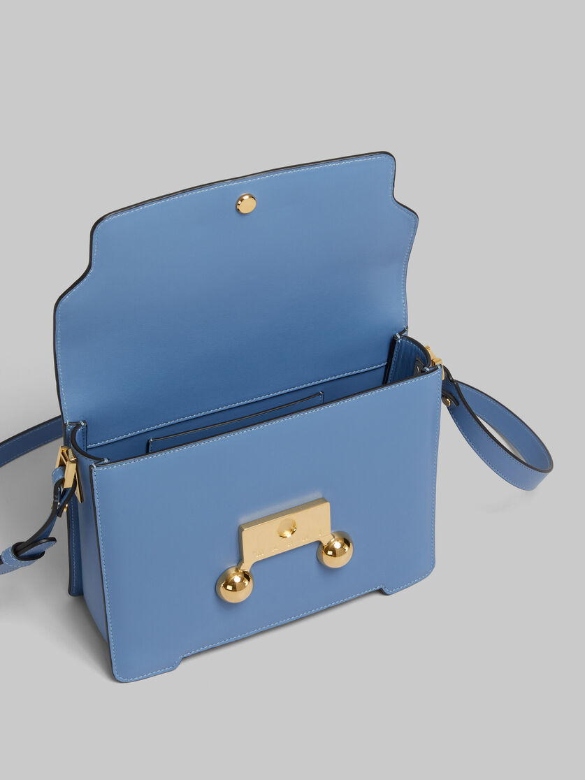 Blue leather Trunkaroo medium shoulder bag - Shoulder Bags - Image 4